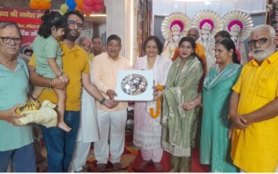 समालखा के रघुनाथ मंदिर मे धूमधाम से मनाया जा रहा गणेश महोत्सव