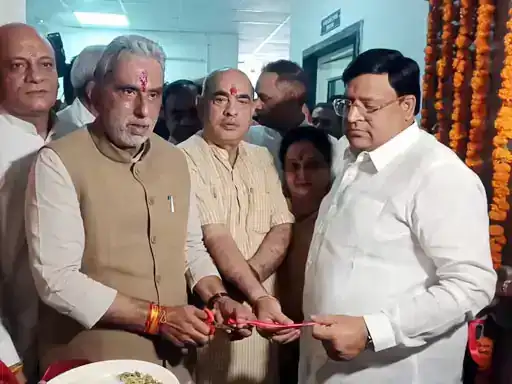 केंद्रीय राज्यमंत्री कृष्णपाल गुर्जर ने किया 18 करोड़ के ऑडिटोरियम का उद्घाटन