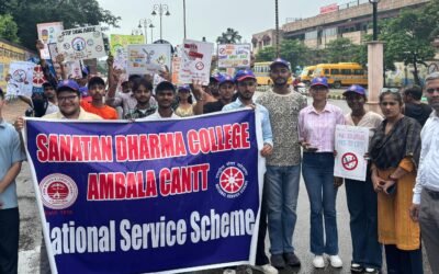 सनातन धर्म कॉलेज में हुआ नशा मुक्त भारत रैली का सफल आयोजन किया