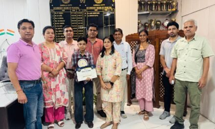 विश्व उद्यमिता दिवस 2025 में कल्पना चावला की छात्रा की सक्रिय सहभागिता