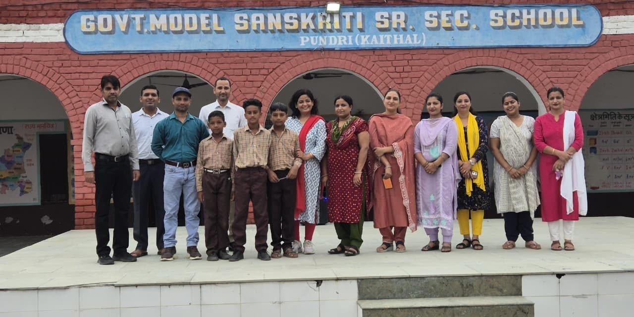 राजकीय आदर्श संस्कृति वरिष्ठ माध्यमिक विद्यालय पुंडरी में धूमधाम से मनाया गया खेल दिवस