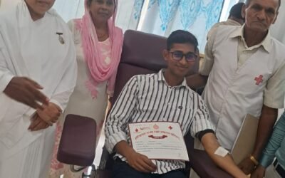 ब्रह्मकुमारी सेंटर में 52 लोगों ने किया रक्तदान