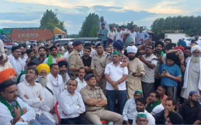 बहादराबाद टोलप्लाज़ा पर किसानों का धरना समाप्त