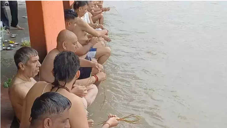 सामवेदी ब्राह्मणों से मनाया श्रावणी उपाकर्म पर्व