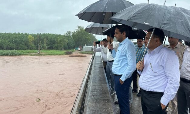 घग्घर नदी के जलस्तर में आई आंशिक कमी, तटबंधों की सुरक्षा पर अधिकारियों की कड़ी निगरानी