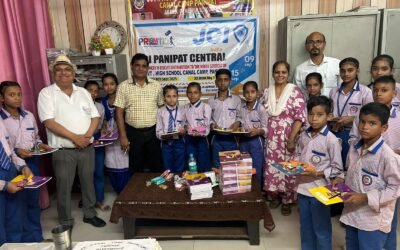 जेसीआई पानीपत सेंट्रल ने जरूरतमंद बच्चों के बीच स्टेशनरी और खाद्य सामग्री बांटकर की  ‘जेसीआई वीक’ की शुरुआत