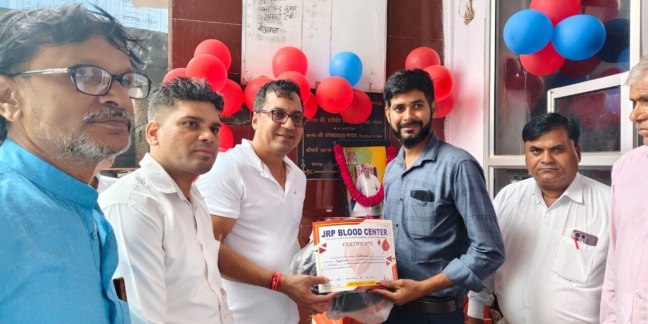 गौशाला में लगा रक्तदान शिविर, लोगों ने किया 65 यूनिट रक्तदान