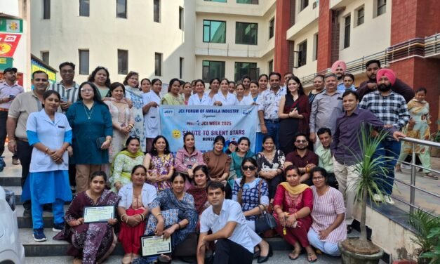 जेसीआई फोरम आॅफ अंबाला इंडस्ट्री ने नागरिक अस्पताल में कार्यक्रम का किया आयोजन