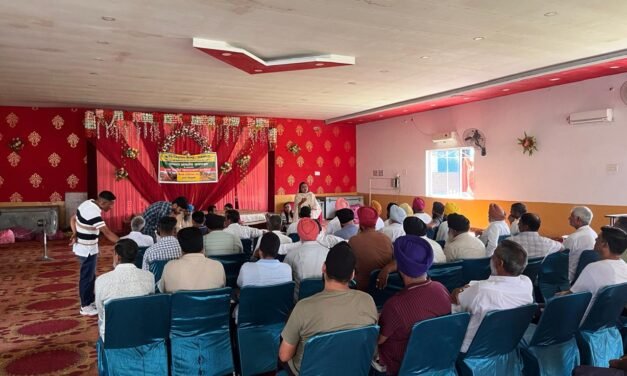 पिलखनी गांव में फसल अवशेष प्रबंधन पर जागरूकता कार्यक्रम