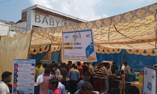 जेसीआई अंबाला द्वारा “एड टू नीडी” परियोजना का भव्य आयोजन, 2000 लोगों को भोजन व जरूरतमंद बालिकाओं की शिक्षा हुई सुनिश्चित