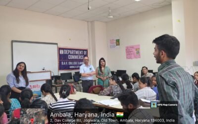 डीएवी कॉलेज अंबाला शहर के वाणिज्य विभाग द्वारा उद्यमिता पखवाड़ा आयोजित