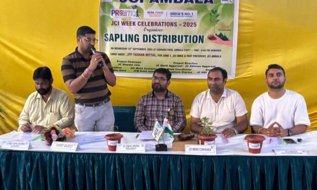 जेसीआई अंबाला के जेसी सप्ताह के पांचवें प्रोजेक्ट “सैंपलिंग डिस्ट्रीब्यूशन” की शानदार सफलता