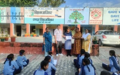 पीएम श्री राजकीय वरिष्ठ माध्यमिक विद्यालय दुराना की 12वीं कक्षा की छात्रा सानिया ने हिंदी पखवाड़ा जिलास्तरीय नारा लेखन प्रतियोगिता में तृतीय स्थान प्राप्त किया