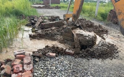 जिला नगर योजनाकार अंबाला दस्ते ने 1.5 एकड़ में अवैध रूप से विकसित की जा रही कालोनी चलाया पीला पंजा                  