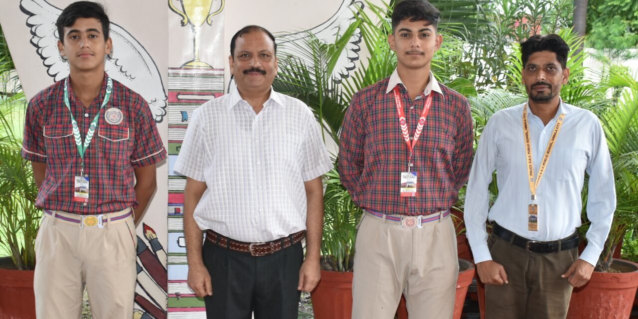 सीबीएसई नैशनल क्रिकेट चैंपियनशिप में पुलिस डीएवी पब्लिक स्कूल के छात्रों का हुआ सिलेक्शन