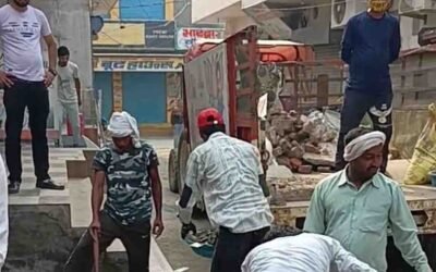 पूंडरी में निकासी व्यवस्था को सुचारू करवाने के लिए विधायक जांबा उतरे मैदान में