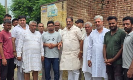 भाजपा सरकार ने किसानों व आमजन को राम भरोसे छोड़ा, जलभराव से हालात गंभीर – डॉ अजय सिंह चौटाला