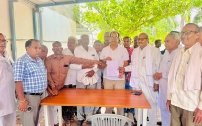 कोसली विधायक को सौंपा राशन डिपो धारकों ने मांगपत्र