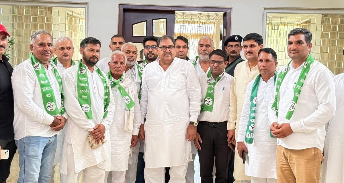 कांग्रेस और जेजेपी में विभिन्न महत्वपूर्ण पदों पर रहे प्रबुद्ध लोगों ने इनेलो पार्टी का थामा दामन