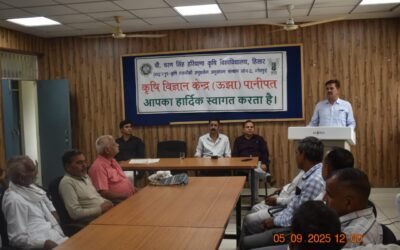 कृषि वैज्ञानिकों ने प्रगति शील किसानों के साथ रबी की फसल की तैयारियों को लेकर की चर्चा