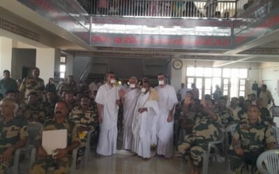 जालंधर से आए बीएसएफ जवानो ने लिया जैन संत उपेन्द्र मुनि का आशीर्वाद