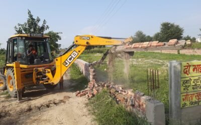 समालखा मे फिर चला डीटीपी का बुलडोज़र,35 एकड मे फैली 5 अवैध कालोनियो को किया जमींदोज