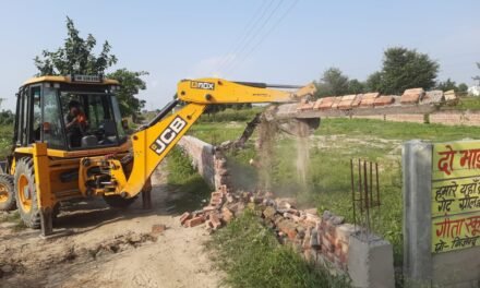 समालखा मे फिर चला डीटीपी का बुलडोज़र,35 एकड मे फैली 5 अवैध कालोनियो को किया जमींदोज