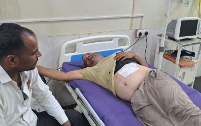 समालखा मे दिन दहाड़े युवक पर बाइक सवार युवको ने किया चाकू से  हमला,पीजीआई खानपुर रेफर