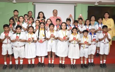 पुलिस डीएवी पब्लिक स्कूल में साइंस क्विज प्रतियोगिता का किया आयोजन