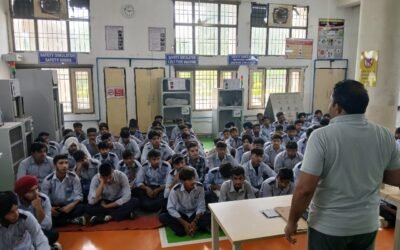 राजकीय औद्योगिक प्रशिक्षण संस्थान  मे हरियाणा एनसीबी की अम्बाला यूनिट का नशा विरोधी जागरूकता अभियान