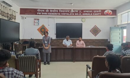 पीएम श्री केन्द्रीय विद्यालय क्रमांक 2में आशुभाषण प्रतियोगिता का सफलतापूर्वक आयोजन किया