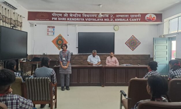 पीएम श्री केन्द्रीय विद्यालय क्रमांक 2में आशुभाषण प्रतियोगिता का सफलतापूर्वक आयोजन किया