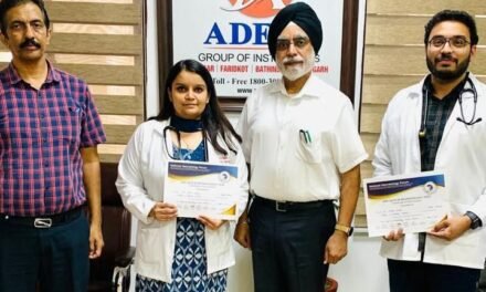 आदेश मेडिकल कॉलेज के पी.जी. डॉक्टर्स ने रोहतक में रचा इतिहास