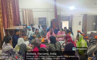 सोहन लाल डीएवी शिक्षा महाविद्यालय में हवन यज्ञ के पावन अनुष्ठान से आरंभ हुआ नवप्रवेशी विद्यार्थियों का ओरिएंटेशन