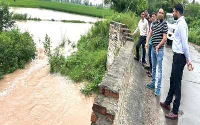 राहत की बात : घग्गर नदी का जल स्तर कम होना शुरू