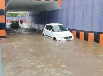 पानी से डूबी सड़कों का किया सर्वे, मुख्यालय भेजी रिपोर्ट