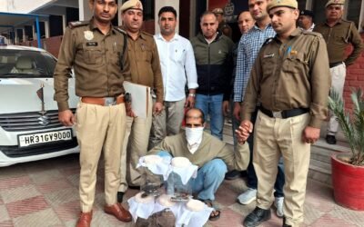 पांच पिस्तौल और 10 जिंदा कारतूस के साथ बदमाश गिरफ्तार, हत्या समेत कई मामले दर्ज