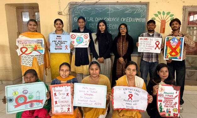 सोहन लाल डीएवी शिक्षा महाविद्यालय में विश्व एड्स दिवस पर रैड रिबन क्लब का जागरूकता अभियान
