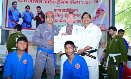 अंबाला के हेमंत शर्मा को हरियाणा में पहली बार ब्राजीलियन जुजुत्सु की मान्यता