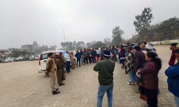 राष्ट्रीय सड़क सुरक्षा माह के तहत अंबाला में यातायात नियमों पर जागरूकता शिविर आयोजित