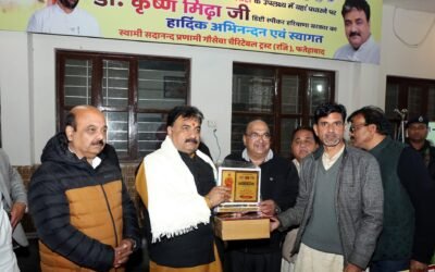 ‘सतगुरु कृपा अपना घर आश्रम’ पहुंचे डिप्टी स्पीकर डॉ. कृष्ण मिढ़ा, 5 लाख की सहायता की घोषणा