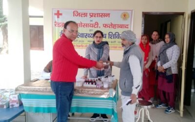 जाखल की बाजीगर बस्ती में टीबी एवं स्वास्थ्य जांच शिविर आयोजित