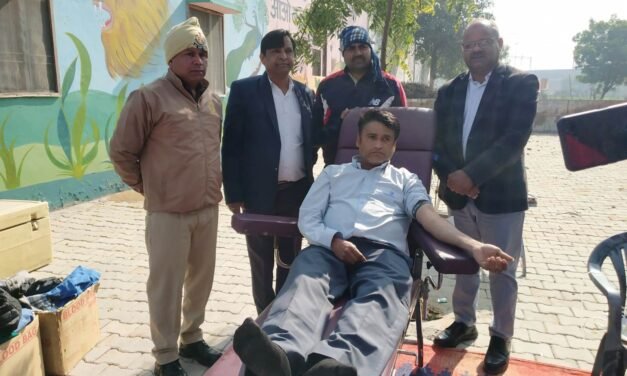 मकर संक्रांति पर रक्तदान शिविर, 38 यूनिट रक्त एकत्रित