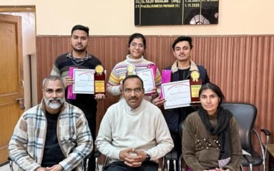 अंतर-जिला सड़क सुरक्षा प्रश्नोत्तरी प्रतियोगिता में डीएवी महाविद्यालय की टीम प्रथम