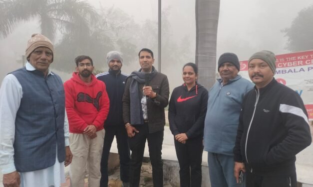 अंबाला में राहगिरी कार्यक्रम के दौरान साइबर धोखाधड़ी से बचाव को लेकर जागरूकता अभियान