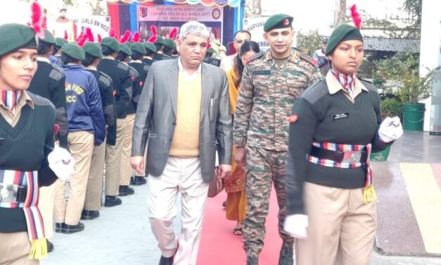 अंबाला कैंट में एनसीसी युवा आपदा मित्र योजना शिविर का सफल आयोजन