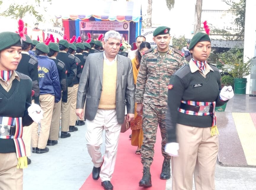 अंबाला कैंट में एनसीसी युवा आपदा मित्र योजना शिविर का सफल आयोजन