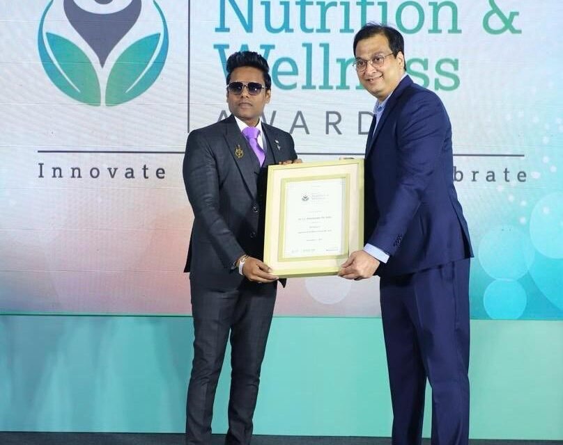 डॉ. बाला को इकोनॉमिक टाइम्स का न्यूट्रिशन एंड वेलनेस आइकॉन ऑफ द ईयर अवार्ड