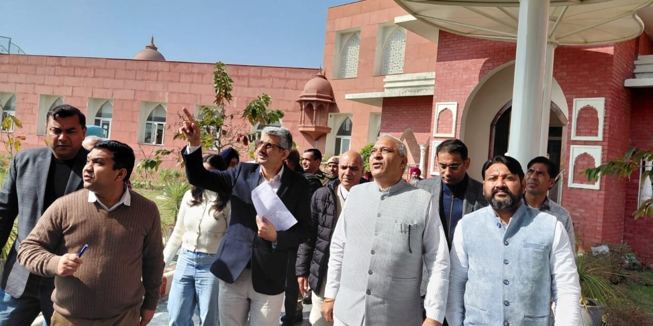 अंबाला-दिल्ली हाईवे पर अंतरराष्ट्रीय शहीदी स्मारक का निरीक्षण, बोले मंत्री रणबीर गंगवा