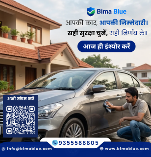 car insurance awareness man cleaning car outside home for vehicle insurance in chandigarh mohali panchkula